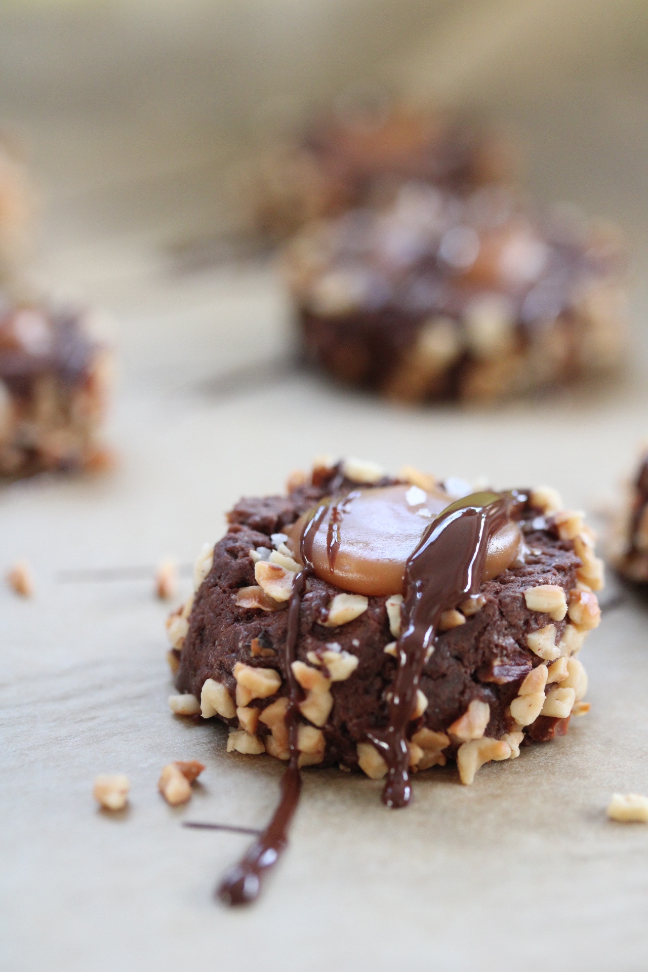 Schoko-Engelsaugen mit Salzkaramell – Mamaglück &amp; Kuchenzauber