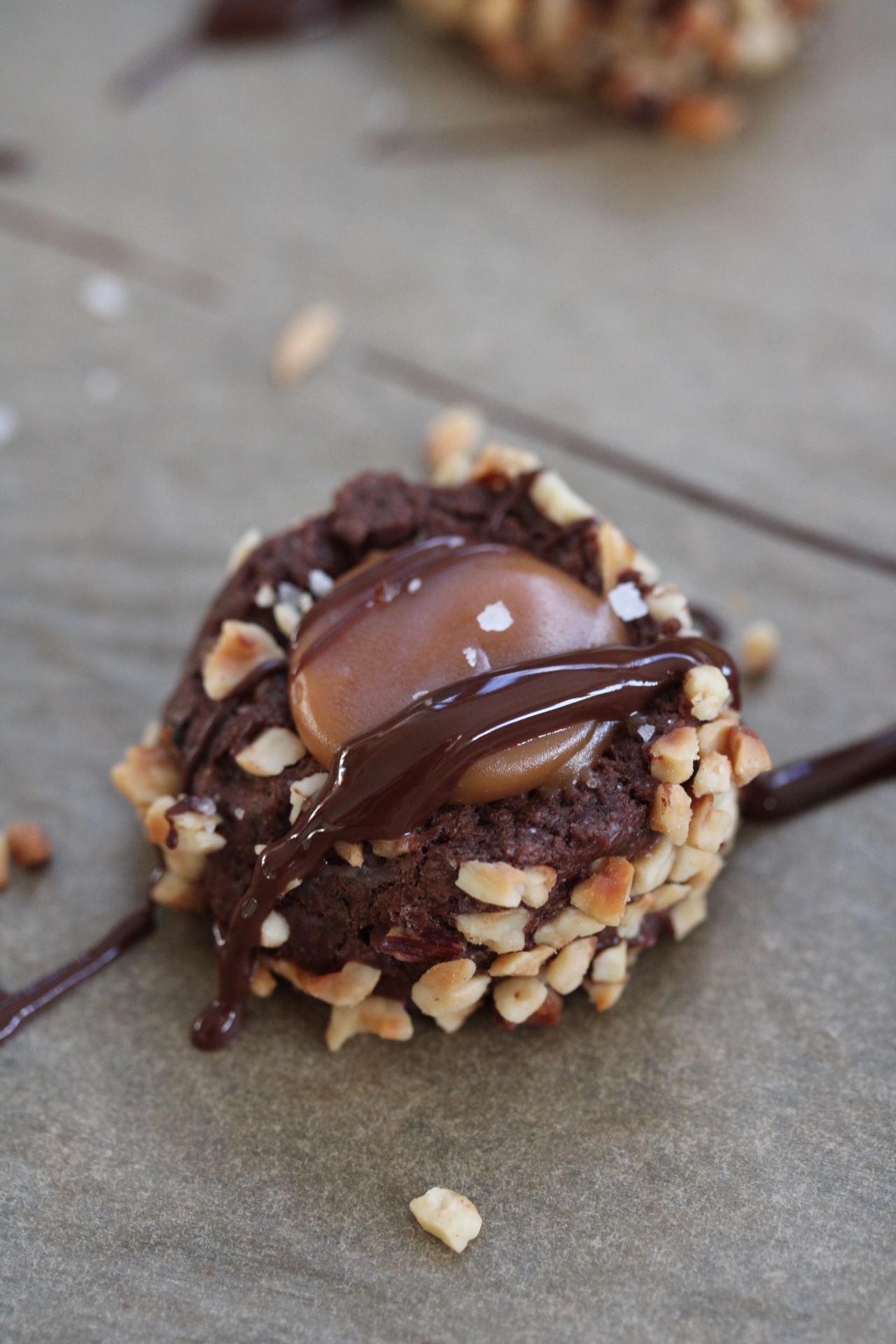 Schoko-Engelsaugen mit Salzkaramell – Mamaglück &amp; Kuchenzauber